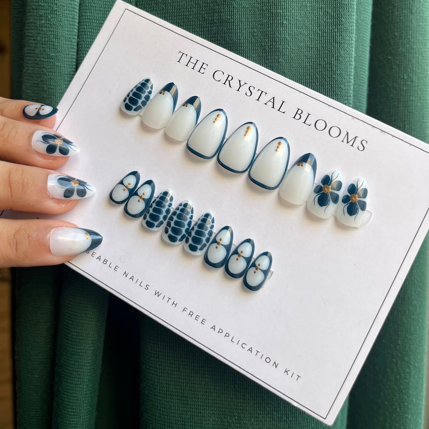 Nails-073-Free 24 -pc Sticker Sheet included