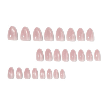 Cat eye Nails-4461J-Almond nails- Free 24pc Sticker Sheet included