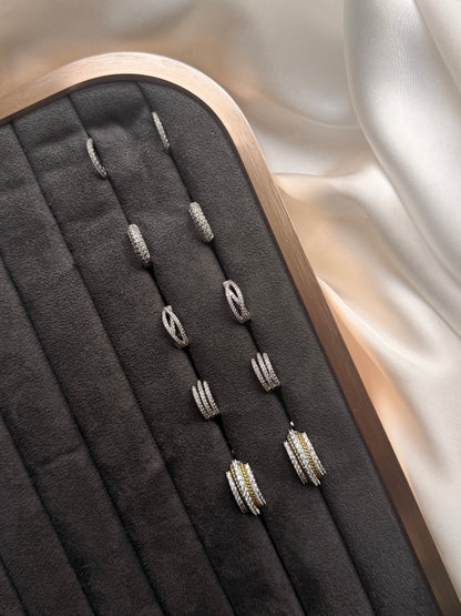 Royal Crystal Stud Earrings (N213)