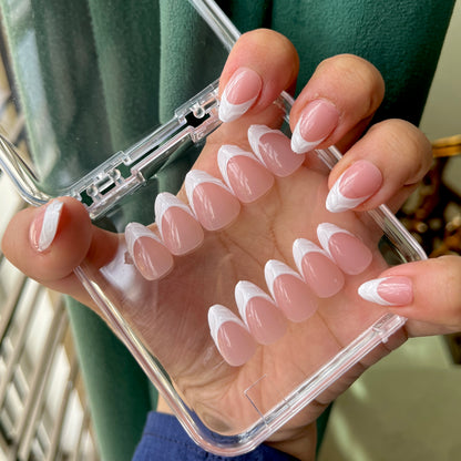 Nails-04-3D French Style Lined Nails