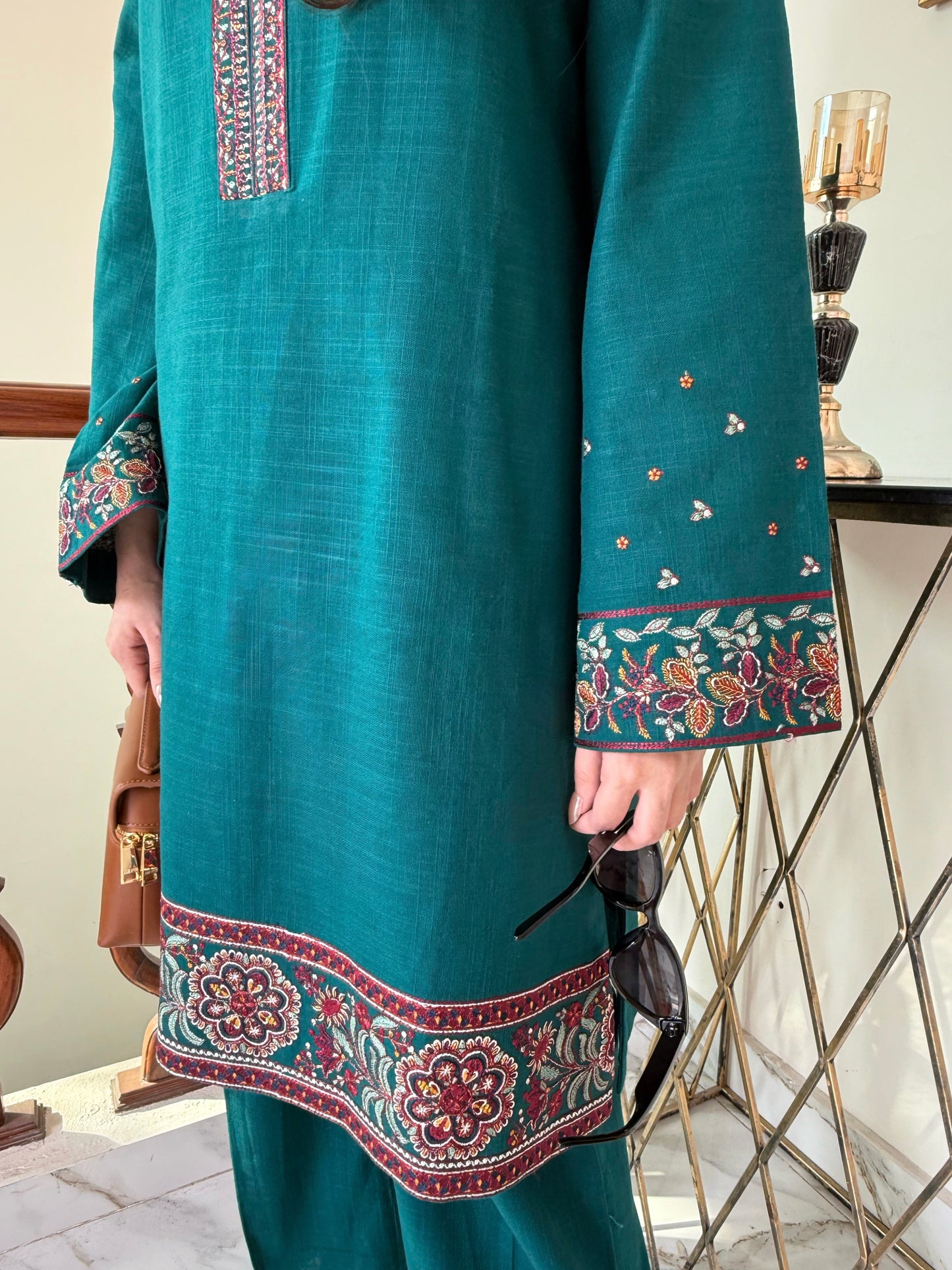 Winter Jade - 2 pc Stitched