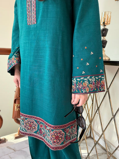 Winter Jade - 2 pc Stitched