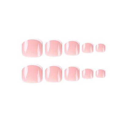 French Toe Nails-Natural Fit- 2433-Free 4-pc Nail-kit included