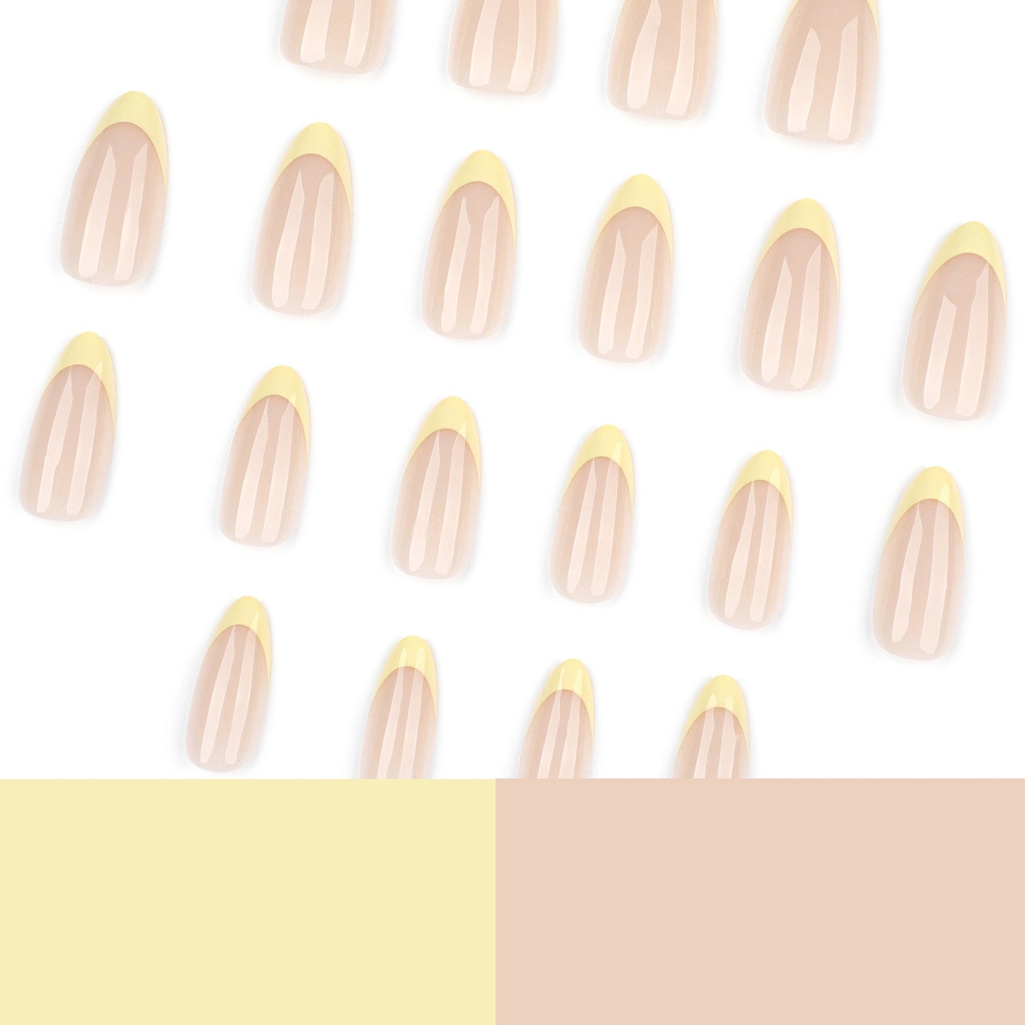 Nails-3926-Almond nails- Free 24pc Sticker Sheet included