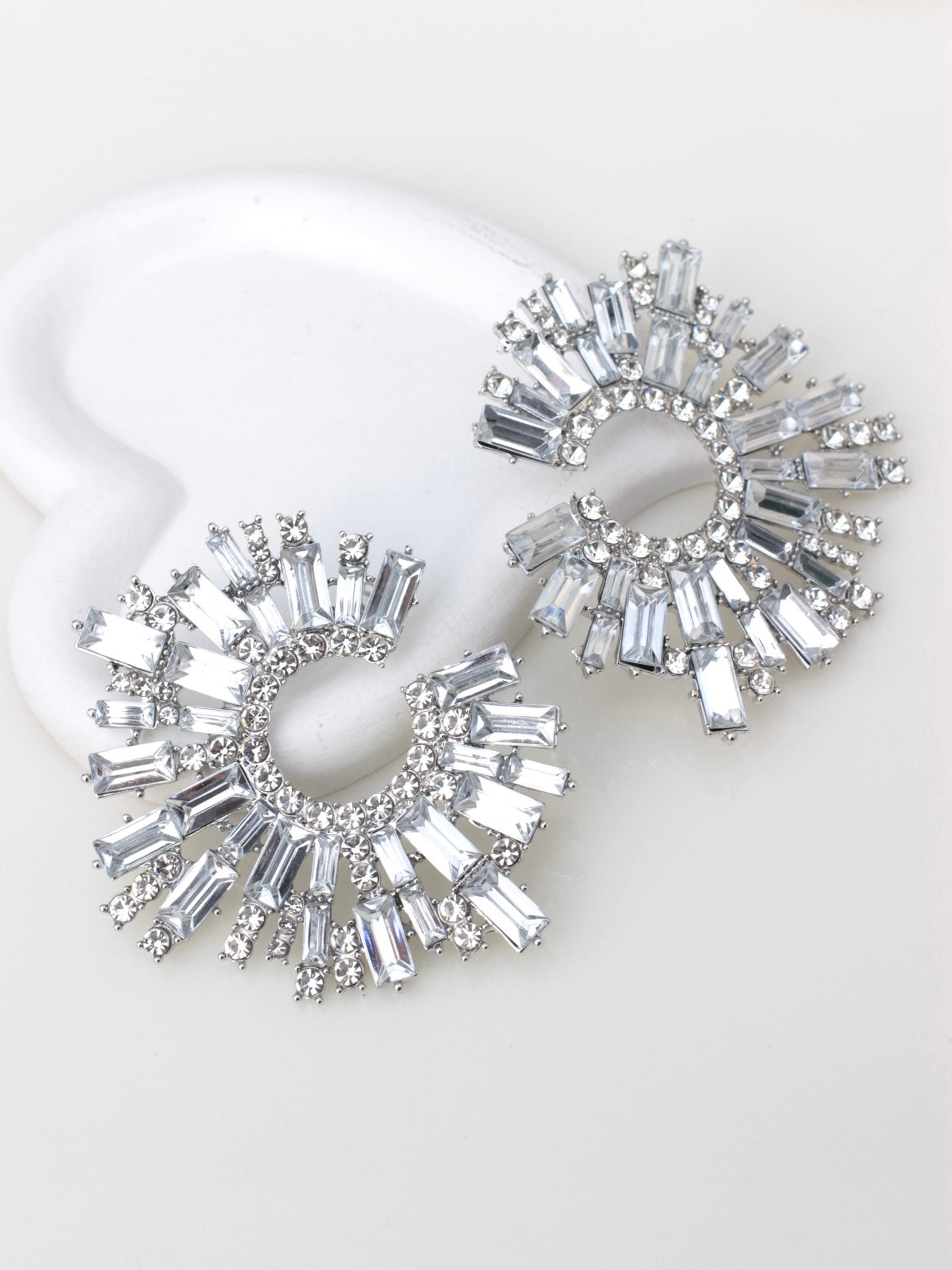 JCEarrings (Rhinestone XXL disks)-160-CL