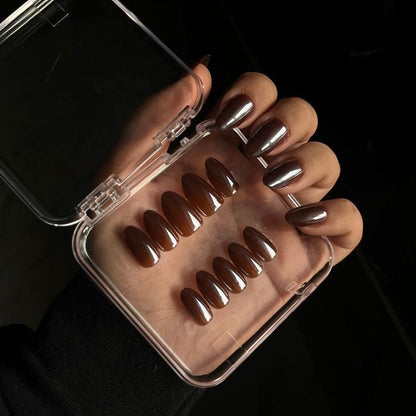 [PREMIUM] Handmade Chrome Nails-804- Free 24 pc Sticker Sheet  included