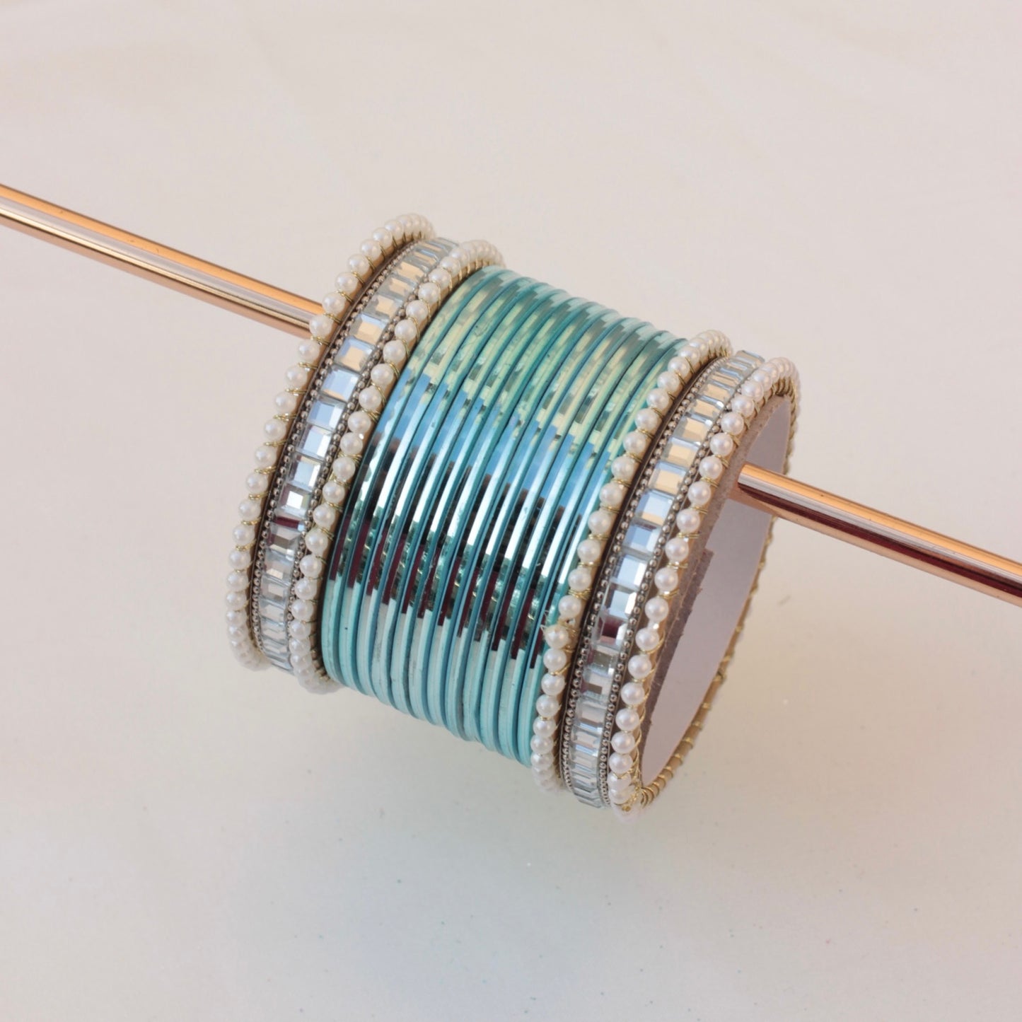 Reya Bangle Set - Blue-1