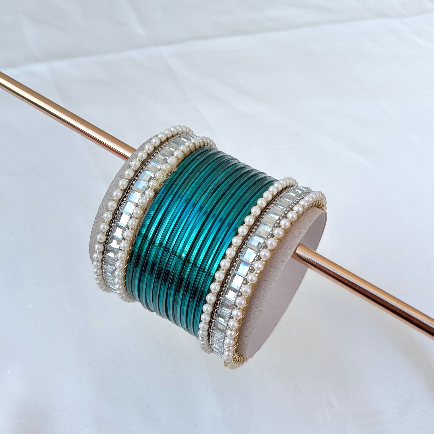 Reya Bangle Set - Teal