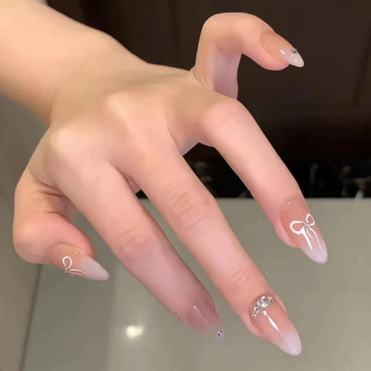 3-D Stoned Nails-895- Free 4 pc nail kit included