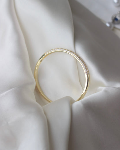 JBracelet (Cubic Zirconia)- Non Tarnish - 24K Gold plated Anti Tarnish Everyday wear Bracelet-113