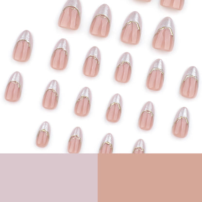 [Premium] 3D festive Nails-3726-Almond nails- Free 24 -pc Sticker Sheet  included