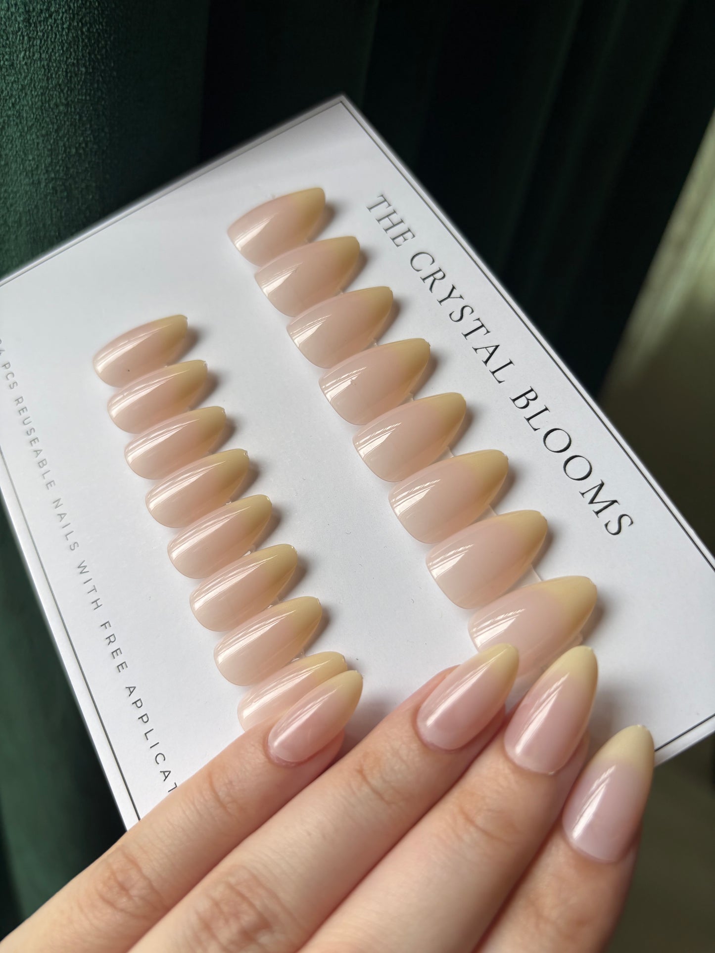 Nails-765-Realistic French L.Yellow nails- Free 24pc Sticker Sheet included