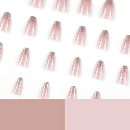Nails-2328-Medium Length Almond nails- Free 24 pc Sticker Sheet included