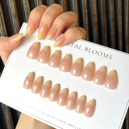 HYPER REALISITIC FRENCH Nails-111-Free 24pc Sticker Sheet included