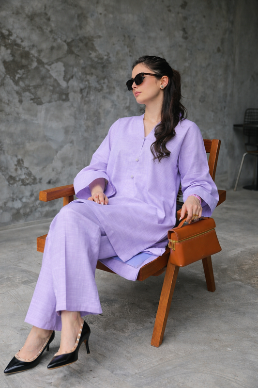 Lavender Frost - 2 pc Stitched