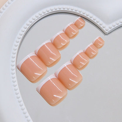 Nails-11 - Natural Fit Toe French Nails
