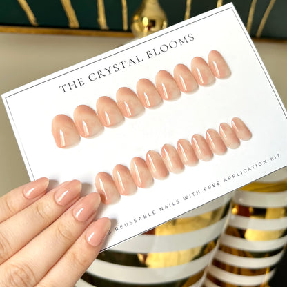 Nails-4103-Almond nails- Free 24 -pc Sticker Sheet  included