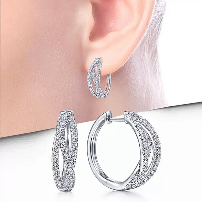 Royal Crystal Stud Earrings (N213)