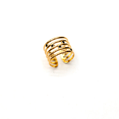 JRing-(4K Gold Plated)-AntiTarnish/HypoAllergic 401