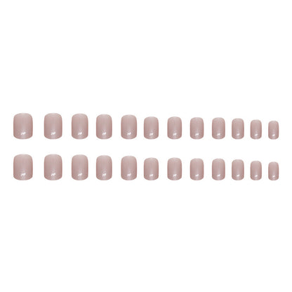 Nails-1256 -Medium Length Almond nails- Free stickers included