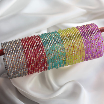 (Choose colour) Khushboo- Viral Handmade Glass Bangles