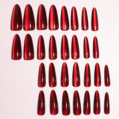 Long Cat-eye Nails-1885- Free 4 pc nail kit included