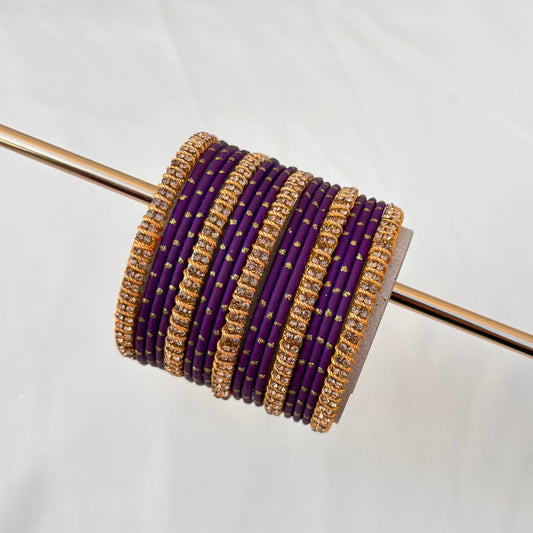 Xira Bangle Set-Purple-1