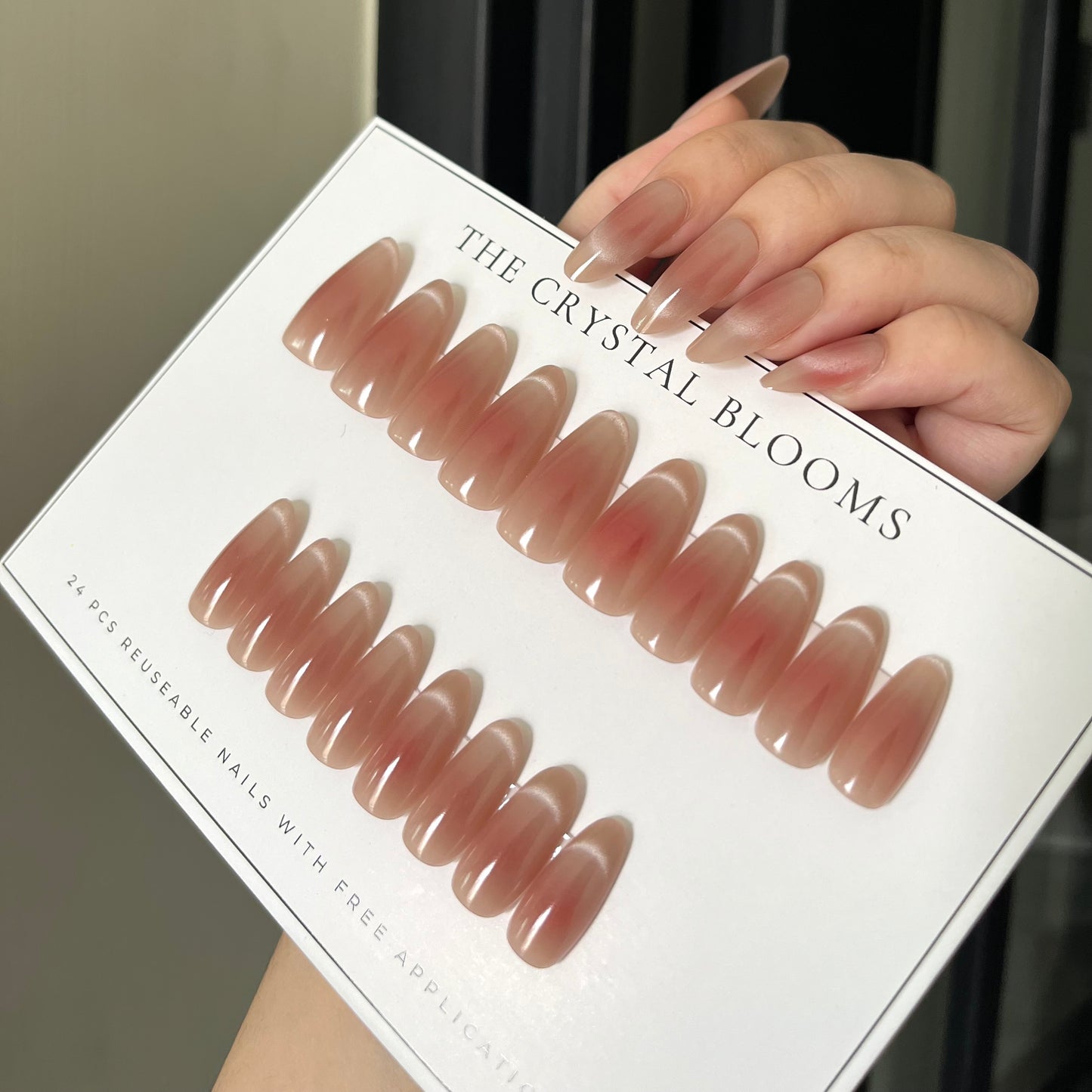 Cat eye Nails-K 1630C- Free 24pc Sticker Sheet included