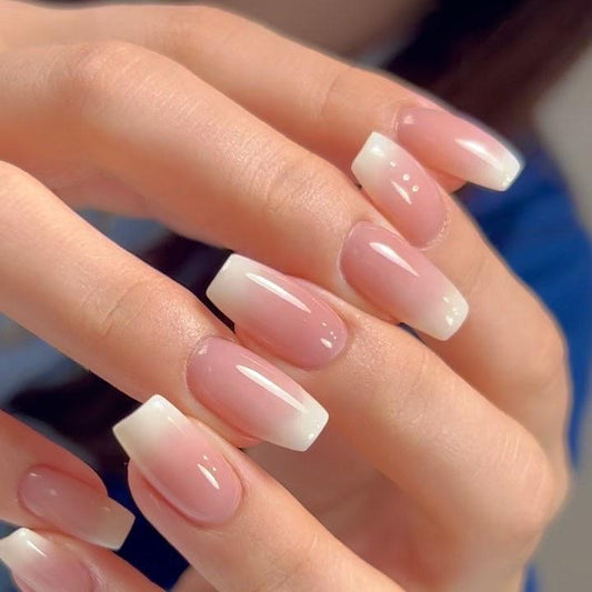 Ombre Square Nails-2591- Free 4 pc nail kit included