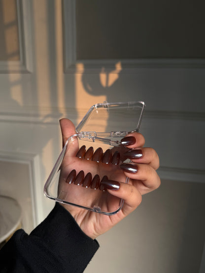 [PREMIUM] Handmade Chrome Nails-804- Free 24 pc Sticker Sheet  included