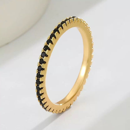 JRing-(24K Gold Plated)-AntiTarnish/HypoAllergic-THINNIST GOLD PLATED BAND RINGS- 431E