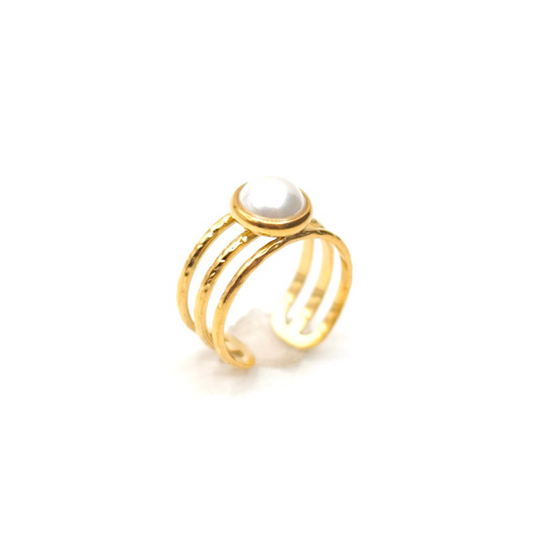 JRing-(4K Gold Plated)-AntiTarnish/HypoAllergic- (ADJUSTABLE SIZE)