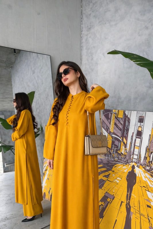 Mustard Gem - 2 pc Stitched