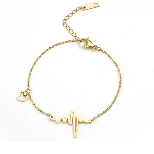 JBracelet- Non Tarnish - 24K Gold plated Anti Tarnish Everyday wear Bracelet- 553-E