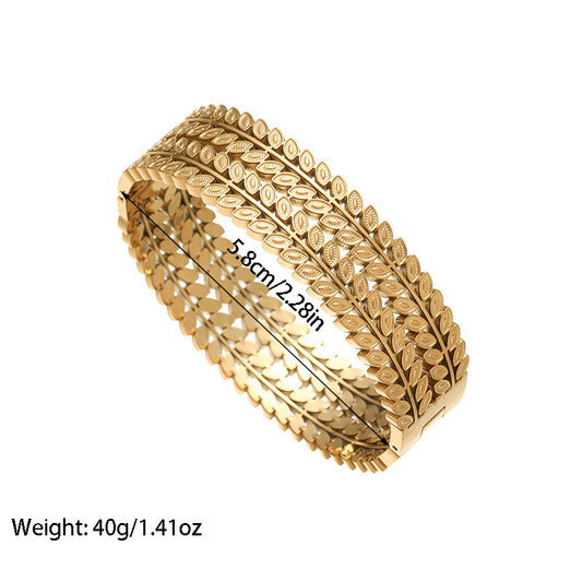 JBracelet- Non Tarnish - 24K Gold plated Anti Tarnish Everyday wear Bracelet