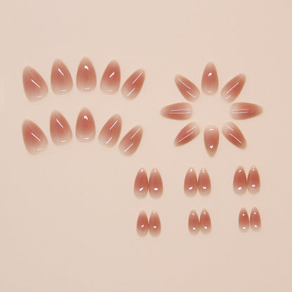 Nude Natural Ombre Nails-1657- Free 4 pc nail kit included