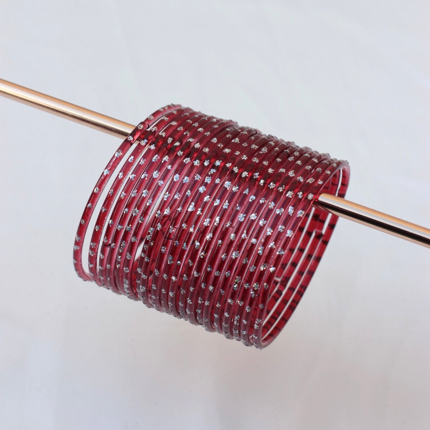 Aiyna- Viral Handmade Glass Bangles-Maroon-68