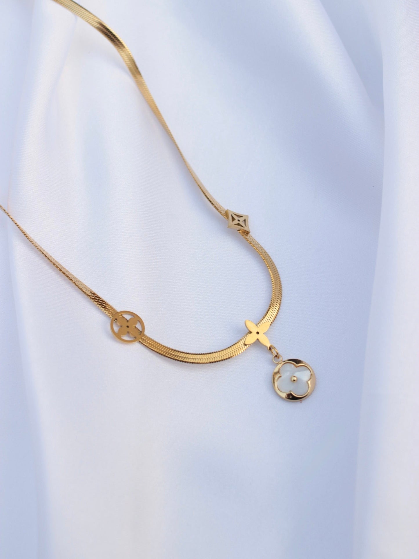 JNecklace (24K Gold Plated)-AntiTarnish/HypoAllergic -250