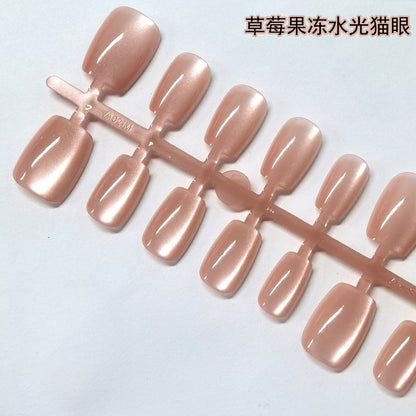 Cat eye medium length Nails-2080 - Set of 30 nails-FREE Nail-kit included with this Nails pack-CL