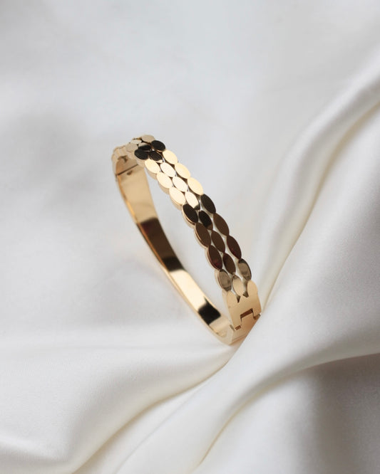 JBracelet- Non Tarnish - 24K Gold plated Anti Tarnish Everyday wear Bracelet