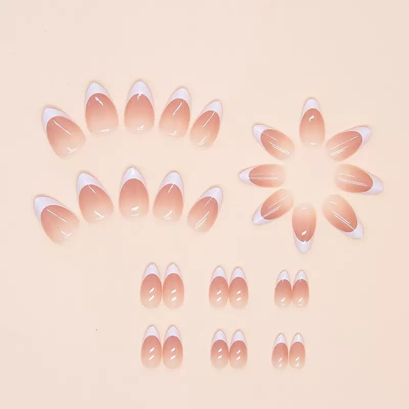 Nails-02-Premium Almond French Nails-n