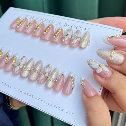 Nails-456-Almond nails- Free 24pc Sticker Sheet included