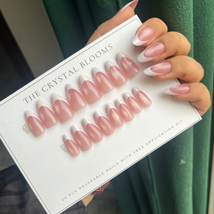 Nails-2383-Almond nails- Free 24pc Sticker Sheet included