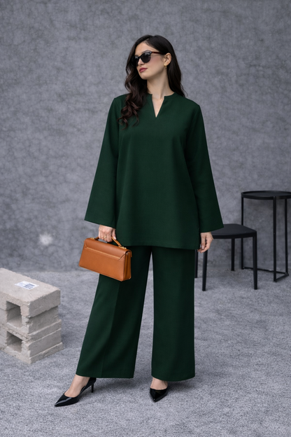 Emerald Dusk - 2 pc Stitched