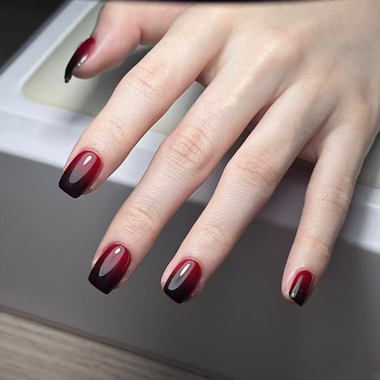 Nails-Mid length Square nails-110- Free 4-pc Nail-kit included