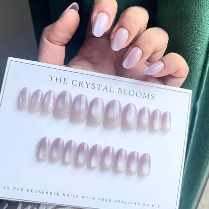 Nails -977-Almond nails- Free 24pc Sticker Sheet included