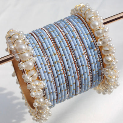 Azel Bangle Set-Ice Blue-1