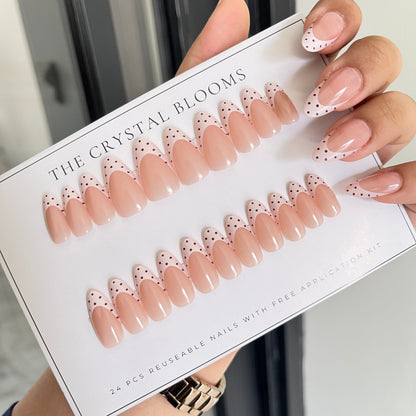 Nails-936-Almond nails- Free 24pc Sticker Sheet included