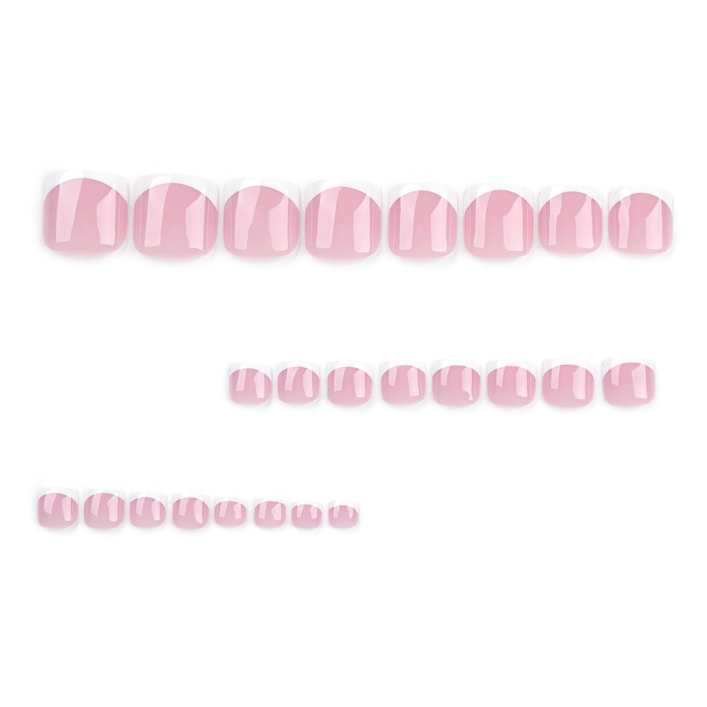 Nails-3213- French Toe nails