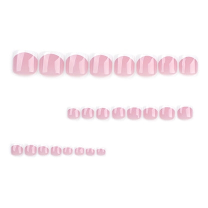 Nails-3213- French Toe nails